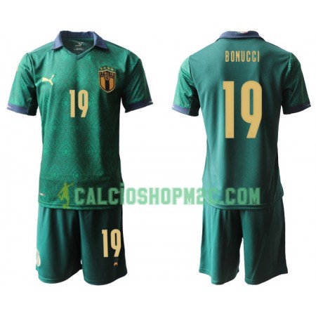 Italia Leonardo Bonucci 19 Bambino Maglia Terza Euro 2020 Manica Corta (+ Pantaloncini)